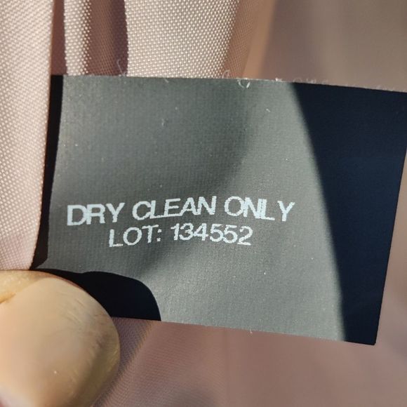 London Fog Wool Pea Coat Double Breast Notch Collar Sz L in Oatmeal Tan - Picture 13 of 15